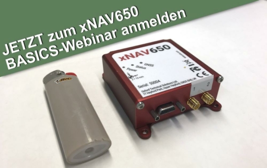 Jetzt anmelden: Basics-Webinar von DTC zum xNAV650