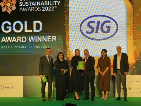 SIGNATURE EVO von SIG gewinnt Gulf Sustainability Awards als „Bestes nachhaltiges Produkt“