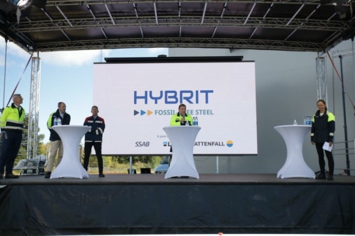 HYBRIT - Vattenfall, SSAB und LKAB und starten die weltweit erste Pilotanlage für fossilfreien Stahl