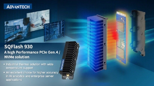 Advantech's High-Endurance NVMe Gen. 4 SSD-Lösungen, SQFlash 930 und ER-1, bieten hohe thermische Effizienz für HPEC-Anwendungen