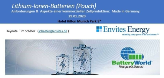 Neue Ceramic Lithium- Cool Dry Hochleistungsbatteriezellen aus Nordhausen