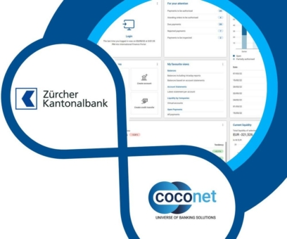 Zürcher Kantonalbank entscheidet sich für coconet, um das bestehende eBanking mit Multibanking-Services auf Basis des EBICS-Standards zu erweitern