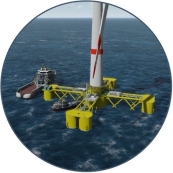 Offshore & Wasserstoff: Lhyfe und DORIS entwickeln Offshore-Windturbine mit integrierbarem Wasserstoffproduktionssystem