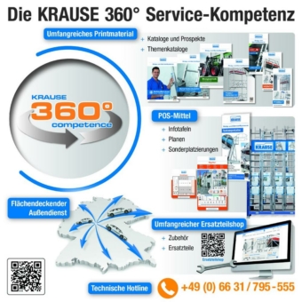 KRAUSE Service-Kompetenz – enge Zusammenarbeit mit Handel und Anwendern