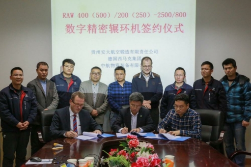 Avic Guizhou Anda Aviation vertraut erneut in die Ringwalztechnologie der SMS group