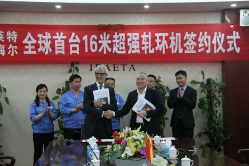 Shandong Iraeta erhält weltweit größte Ringwalzmaschine von der SMS group