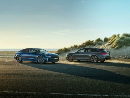 Exzellente Leistung trifft expressives Design: Audi RS 6 Avant performance und RS 7 Sportback performance