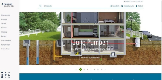 Neuer Webauftritt der Jung Pumpen GmbH