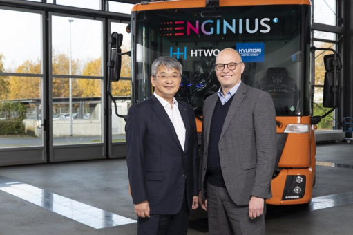 Hyundai Motor Group liefert HTWO-Brennstoffzellen an ENGINIUS