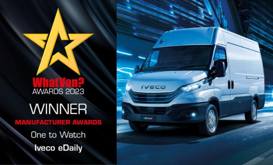 Der neue IVECO eDAILY gewinnt den begehrten Award „One to Watch“ von What Van?