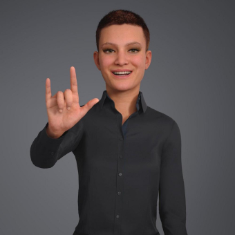 Erstmals digitale Barrierefreiheit für Gehörlose mit fotorealistischem Gebärdensprach-Avatar | Festtagsgrüße 2022
