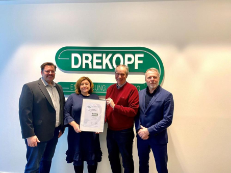 Ehrung: A. & P. Drekopf GmbH & Co. KG seit 25 Jahren Entsorgungsfachbetrieb