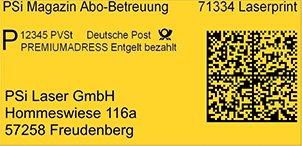Premiumadress PSi Laser GmbH - Der Spezialist für PREMIUMADRESS Etiketten