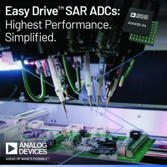 Neue Easy Drive™ SAR-ADCs von Analog Devices ermöglichen vereinfachtes Design mit branchenführender Leistung