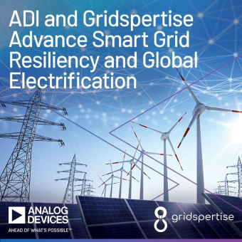 Analog Devices und Gridspertise wollen gemeinsam die Anpassungsfähigkeit  bei intelligenten Stromnetzen und der Elektrifizierung weltweit vorantreiben