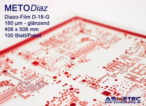 METODiaz-Diazofilme der Firma Asmetec zur Idealen Belichtung von Flüssig- und Trockenresisten