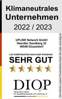 UPLINK als klimaneutrales Unternehmen zertifiziert