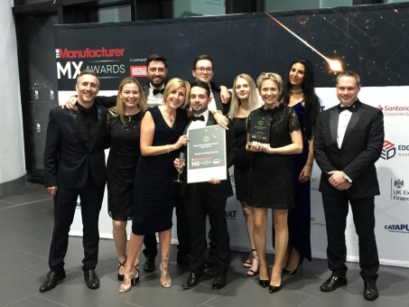 Domino Printing Sciences gewinnt "Operational Excellence" bei den Manufacturer MX Awards 2018