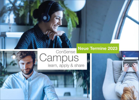 ConSense Campus mit aktuellen Terminen für das erste Halbjahr 2023: