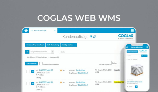 COGLAS WEB WMS: Einfacher Versandprozess