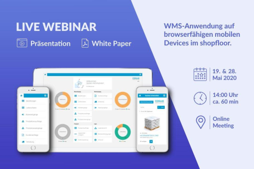 WMS-Anwendung auf browserfähigen mobilen Devices im shopfloor