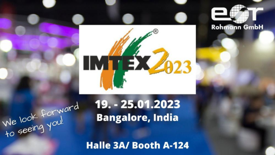 Rohmann stellt auf der IMTEX 2023 in Indien aus