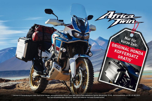 Africa Twin - gratis Koffersatz