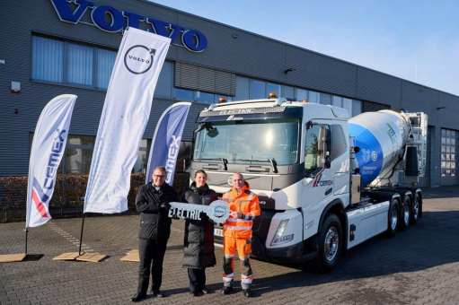 Volvo Trucks liefert den ersten elektrischen Transportbetonmischer an CEMEX