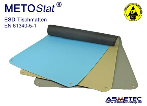 METOSTAT ESD-Tischmatten von Asmetec – Robuste Matten für den EPA-Bereich
