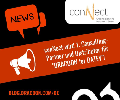 conNect wird erster Consulting-Partner und Distributor  für DRACOON for DATEV