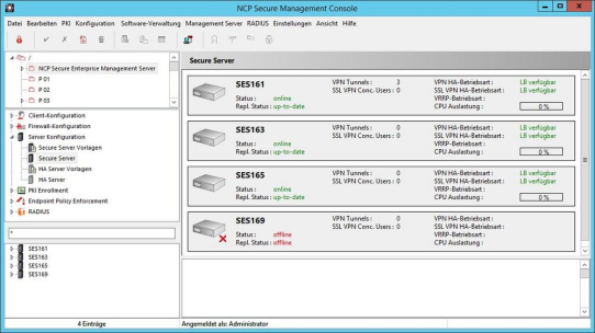 VPN Management System mit Performance-Optimierung