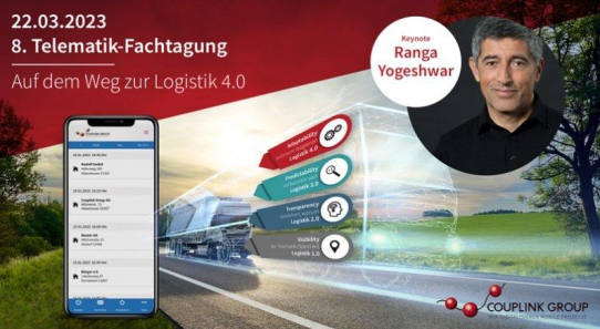 Telematik-Fachtagung 2023: Auf dem Weg zur Logistik 4.0, mit Keynote von Ranga Yogeshwar