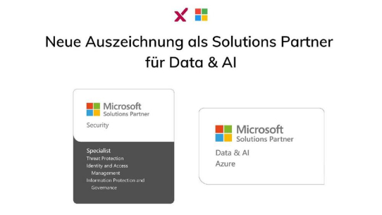 Neue Auszeichnung als Microsoft Solutions Partner für Data & AI