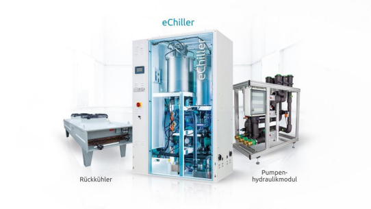 Die eChiller-Modellreihe –Kaltwassersätze mit dem Sicherheitskältemittel Wasser (R718) und einfacher Plug and Play Integration