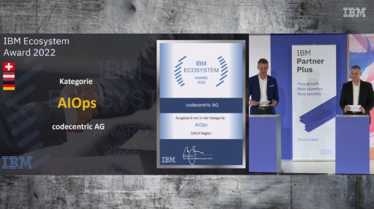 codecentric erhält AIOps-Award von IBM