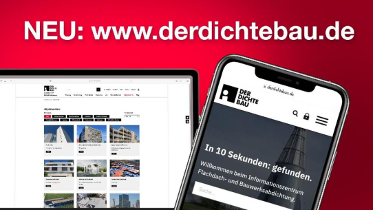 Neues Wissensportal zur Flachdach- und Bauwerksabdichtung geht online