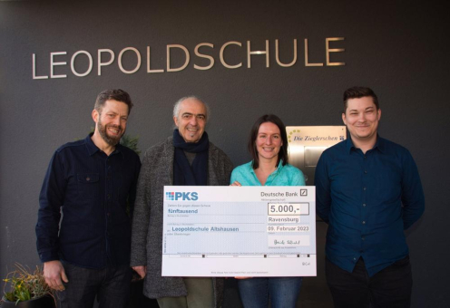 PKS Software spendet 5000 Euro an die Leopoldschule in Altshausen