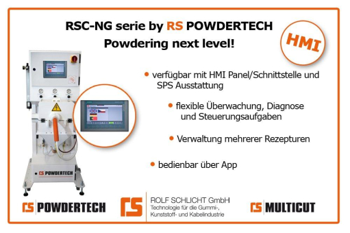Powdering next level: Die RSC-NG-Serie mit HMI-Schnittstelle