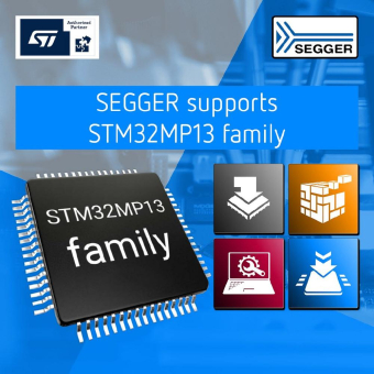 SEGGERs Produktportfolio unterstützt die neue STM32MP13 MPU-Familie