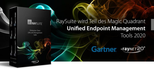 Gartner ehrt Raynets RaySuite im Magic Quadrant Unified Endpoint Management Tools 2020