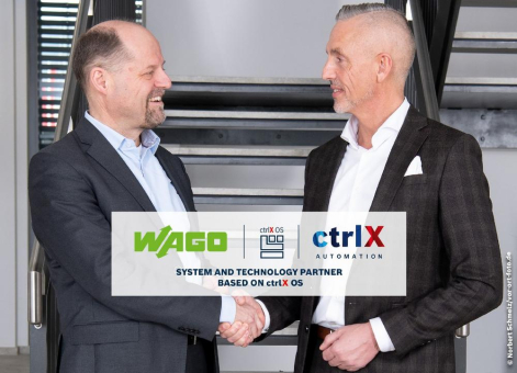 Gemeinsam für Offenheit in der Automatisierung: WAGO ist erster System- und Technologiepartner für Betriebssystem ctrlX OS