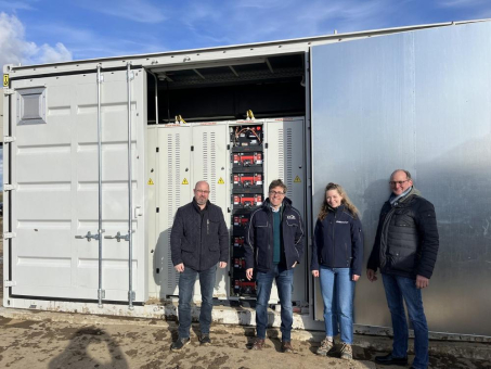 Großspeicheranlage am PV-Park Lehe bereits in Betrieb