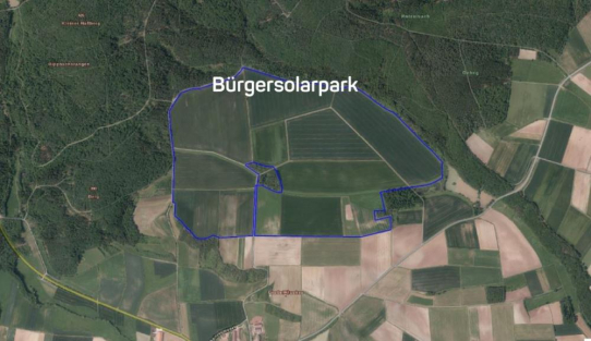 Bei Bundorf entsteht Deutschlands größter Solarpark
