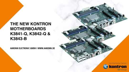 Kontron präsentiert die neuen µATX-Motherboards K3841-Q, K3842-Q und K3843-B