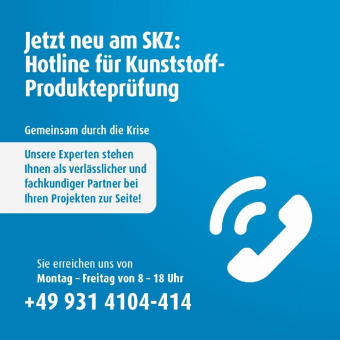 Corona-Pandemie: SKZ richtet Hotline zu Fragen rund um die Kunststoffprodukteprüfung ein