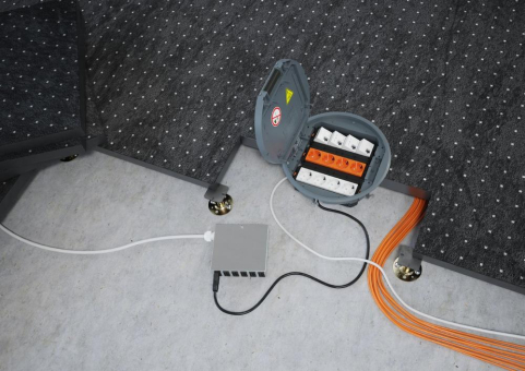 Steckbare Installationstechnik in Unterflur-Systemen