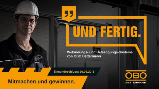 OBO ist der Partner des Handwerks - die brandneue Kampagne gibt eine klare Richtung vor