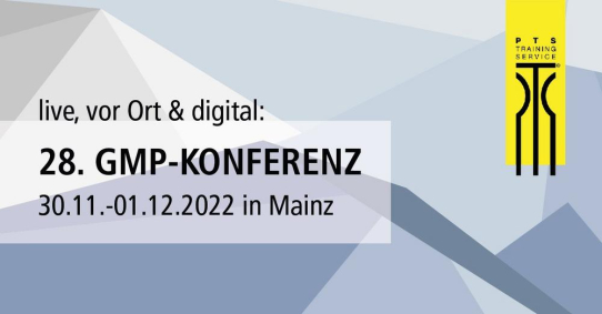 Die 28. GMP-Konferenz am 30.11.-01.12.2022 in Mainz