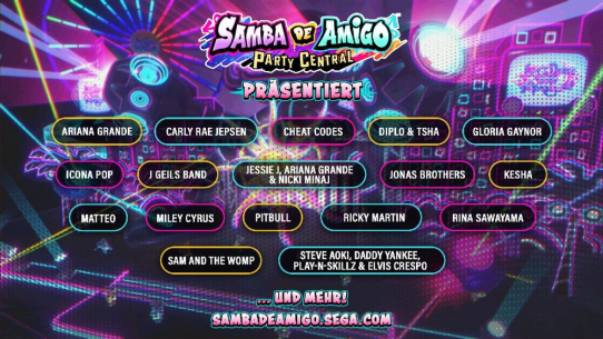 SEGA gibt die erste Songs für Samba de Amigo: Party Central bekannt