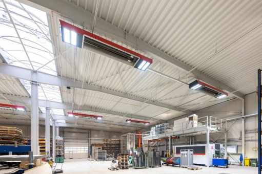 FUTURA in Trier: Erstes Multi-Energie-Infrarot- System zur klimaneutralen Beheizung von Hallen in Betrieb